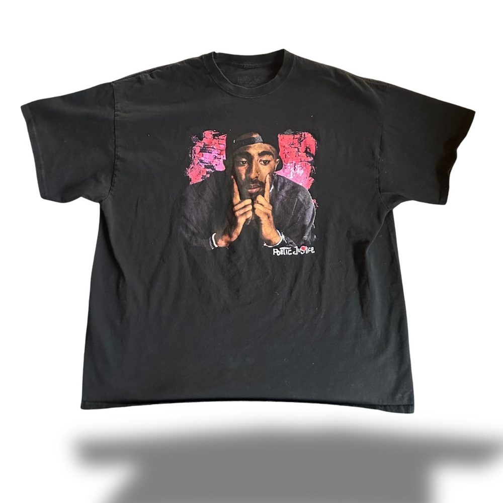 Tupac Shakur 2Pac Poetic Justice Baggy Oversized Vintage Tee T-Shirt